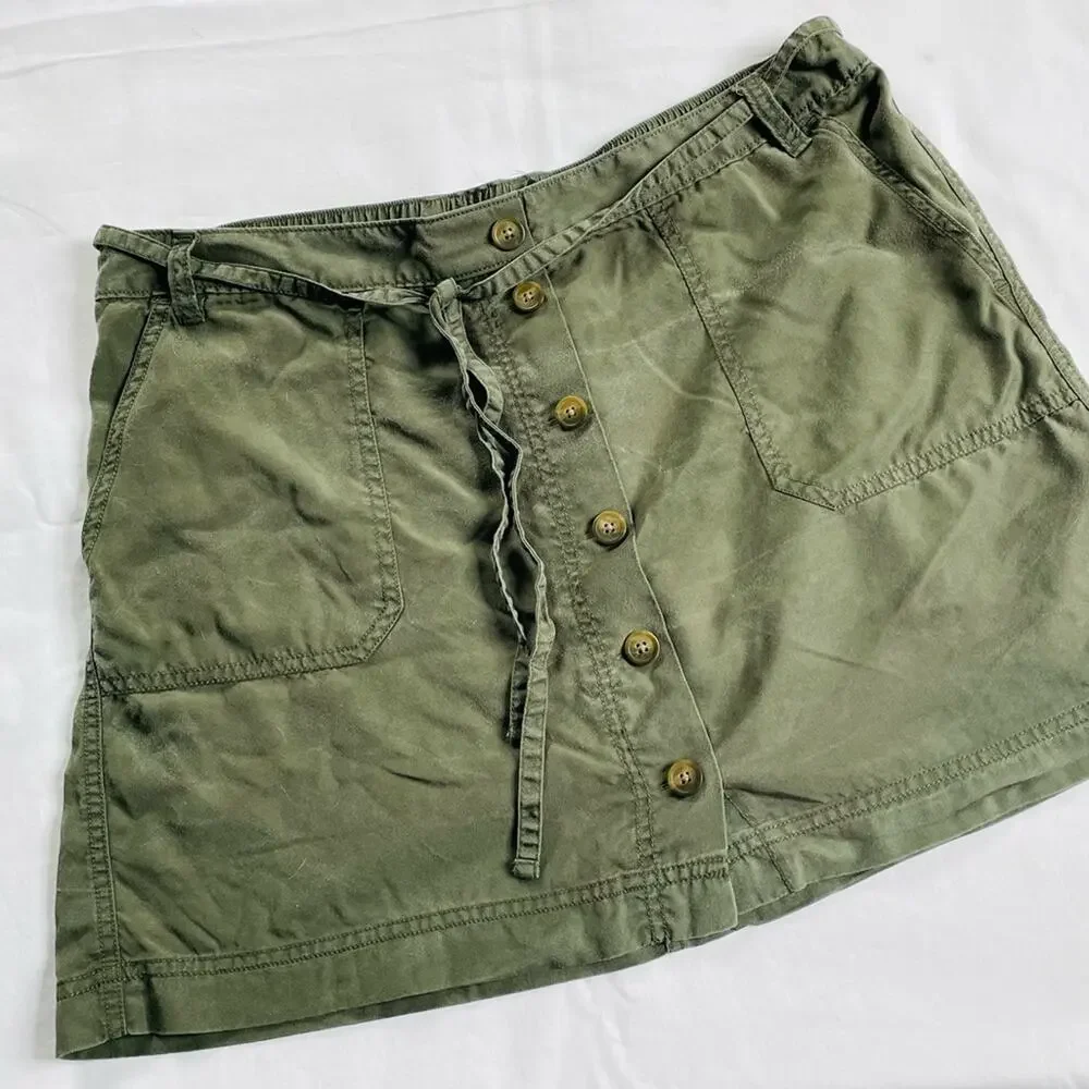 GAP Lyocell Green Skirt